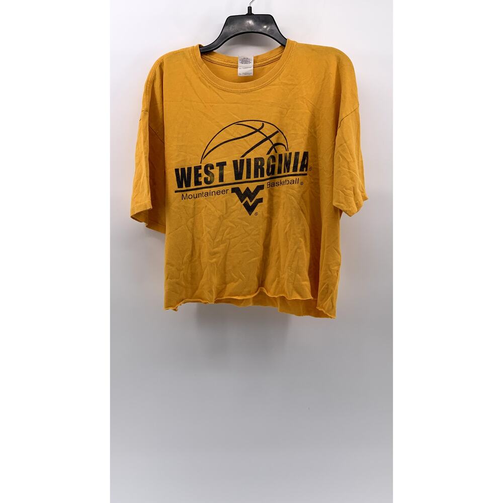 GILDAN Men's Yellow Graphic Basketball T-Shirt SZ XL